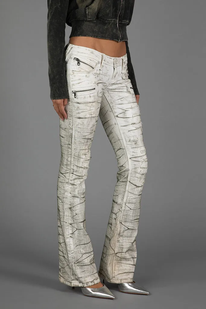 Kamil Super Low-Rise Moto Bootcut Jeans sold by Rock Revival product image thumbnail 2