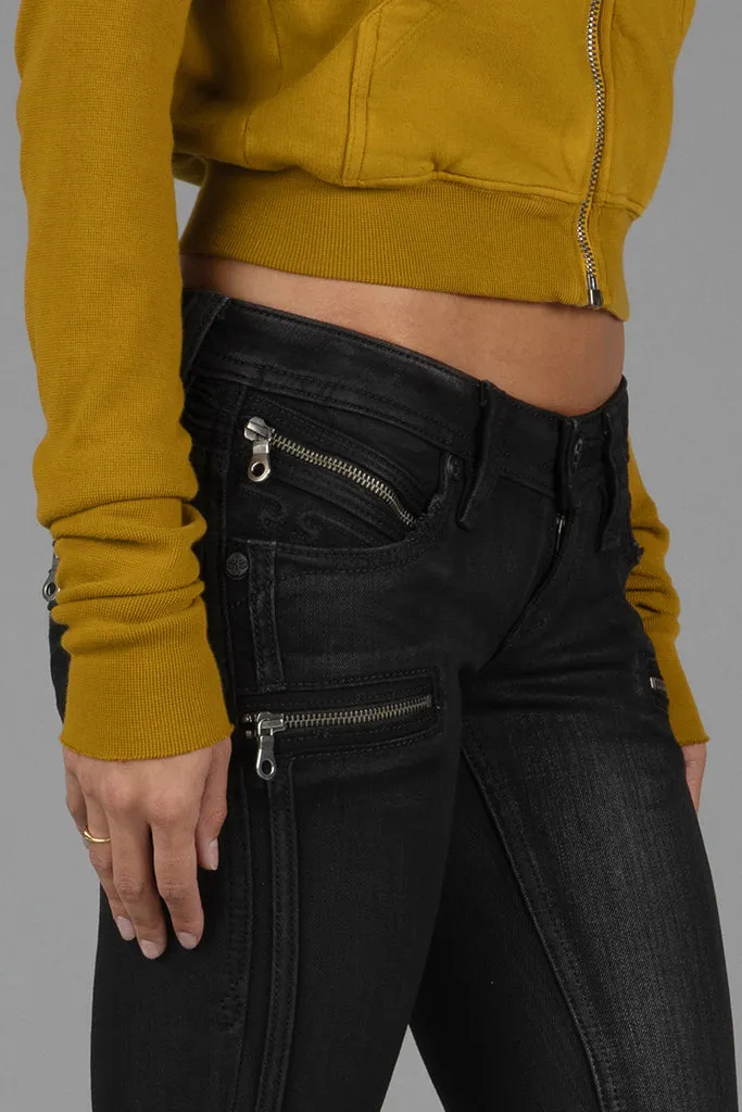 Kamil Super Low-Rise Moto Bootcut Jeans sold by Rock Revival product image thumbnail 5