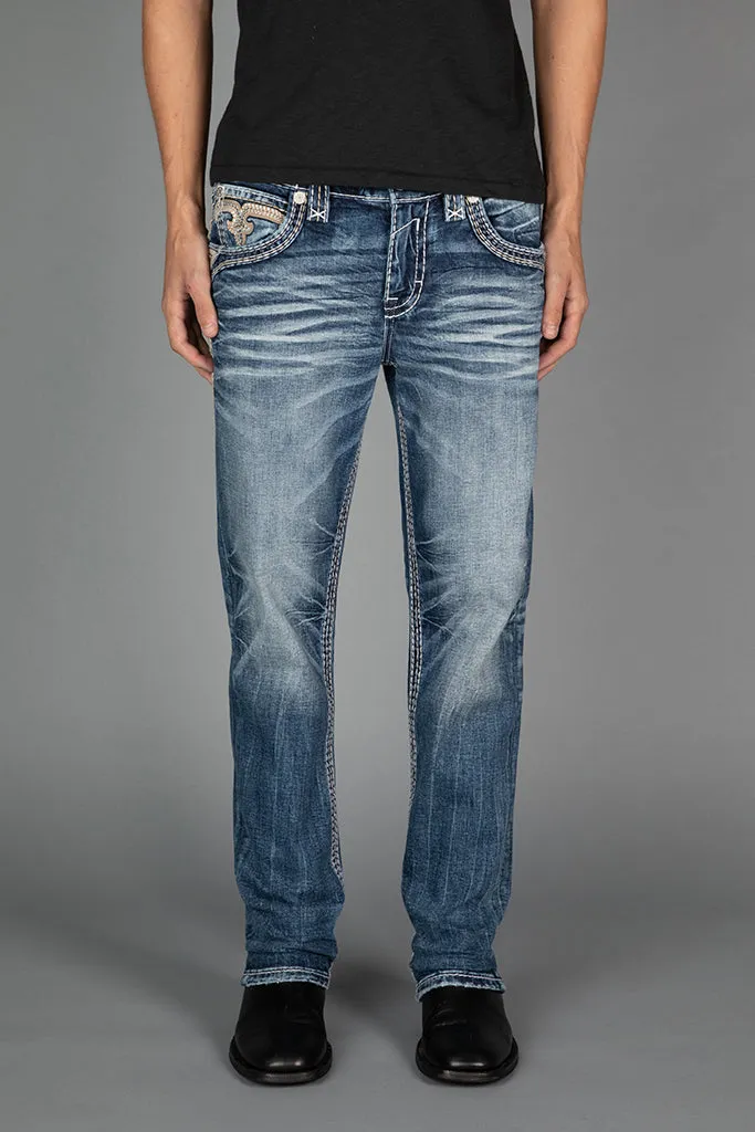 Myron Straight Jeans sold by Rock Revival product image thumbnail 3