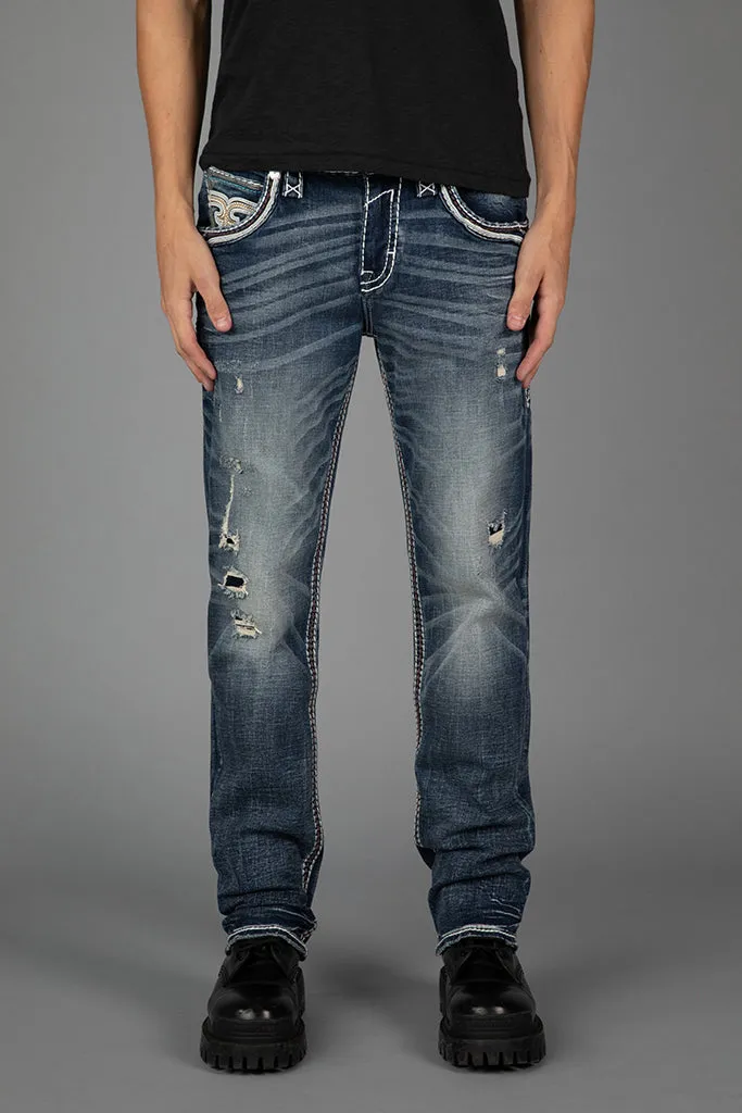 Brexton Straight Jeans sold by Rock Revival product image thumbnail 3
