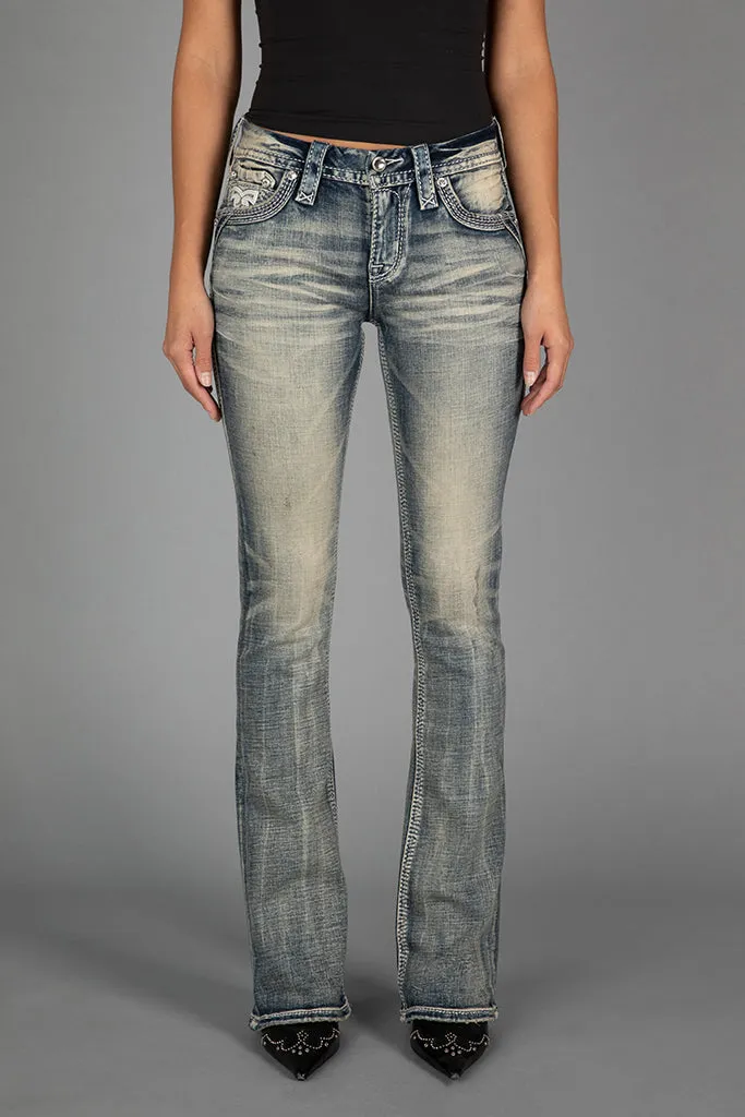 Tapioca Bootcut Jeans sold by Rock Revival product image thumbnail 3