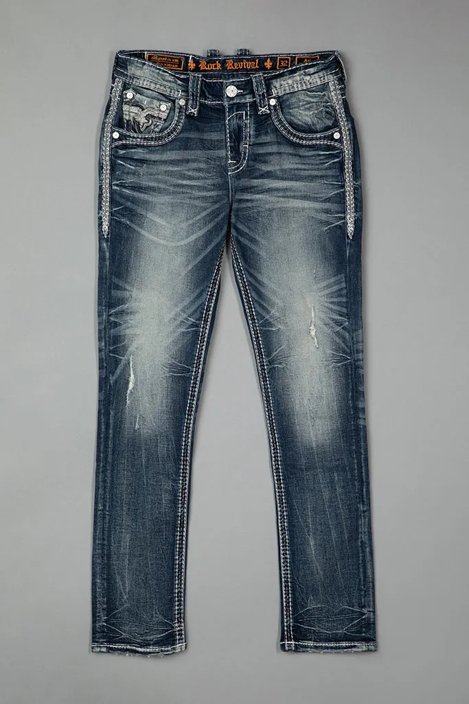 Ari Alt Straight Jeans sold by Rock Revival product image thumbnail 4