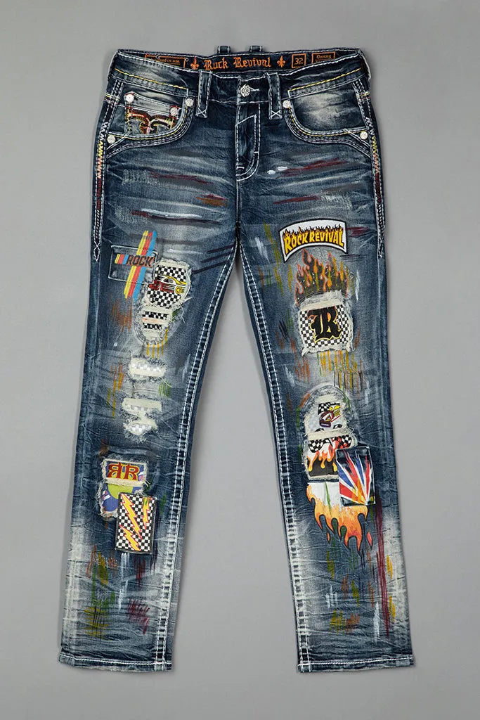 Denny Straight Jeans sold by Rock Revival product image thumbnail 5