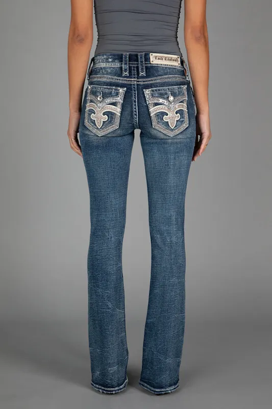 Shell Pink Bootcut Jeans sold by Rock Revival