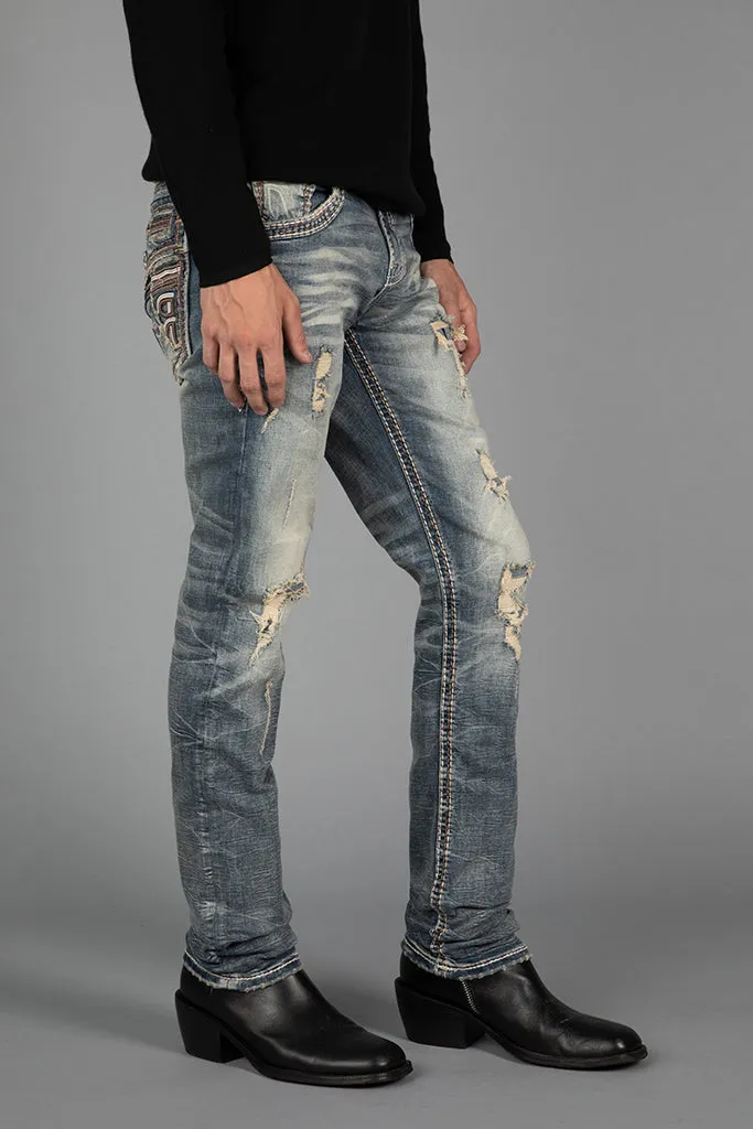 Hadriel Alt Straight Jeans sold by Rock Revival product image thumbnail 2