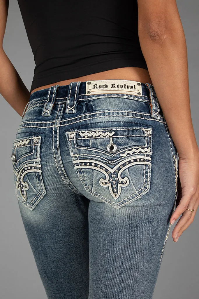 Lesia Low-Rise Bootcut Jeans sold by Rock Revival product image thumbnail 4