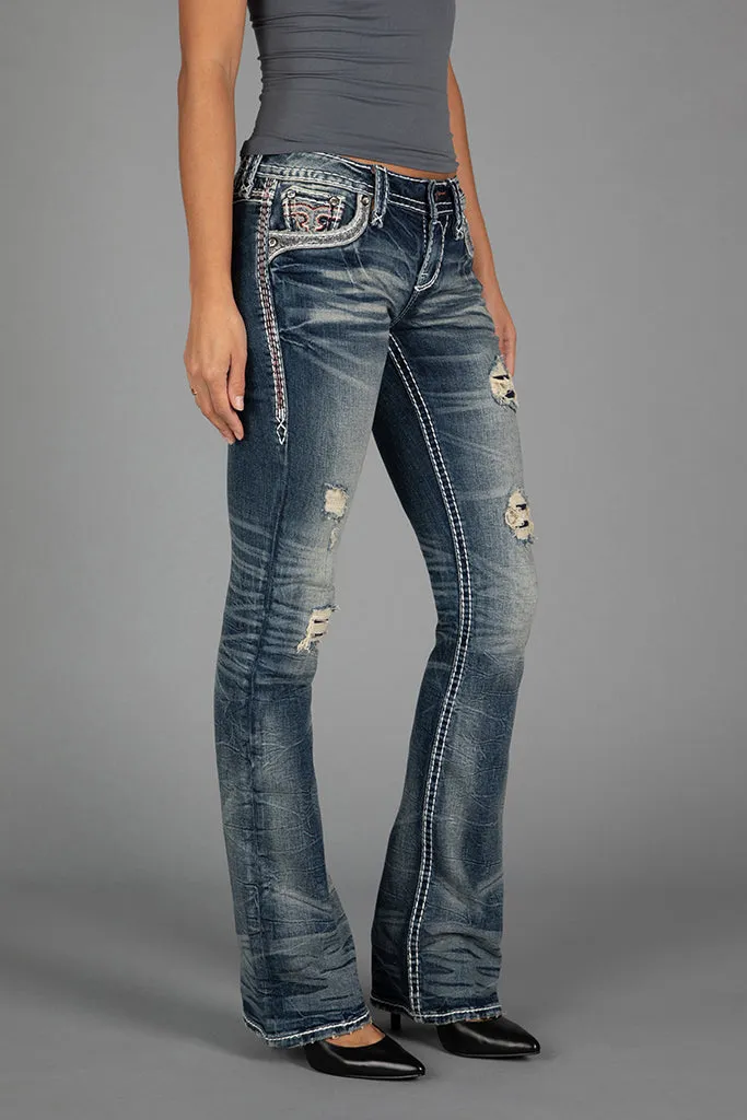 Jane Low-Rise Bootcut Jeans sold by Rock Revival product image thumbnail 2
