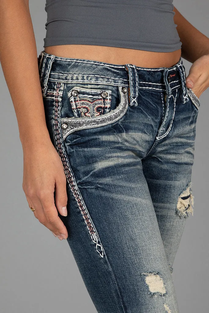 Jane Low-Rise Bootcut Jeans sold by Rock Revival product image thumbnail 5