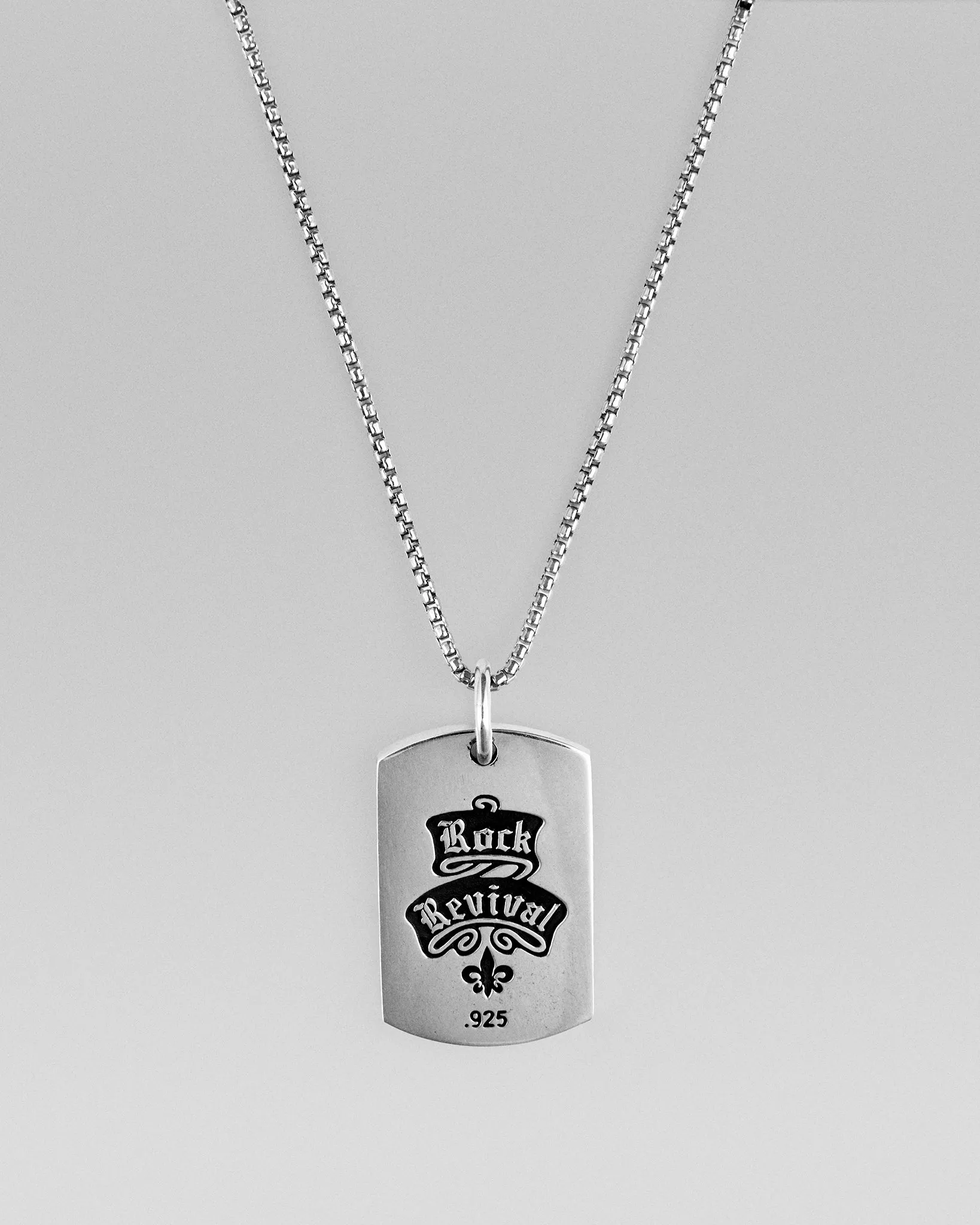 The Rock Dog Tag Necklace sold by Rock Revival product image thumbnail 2