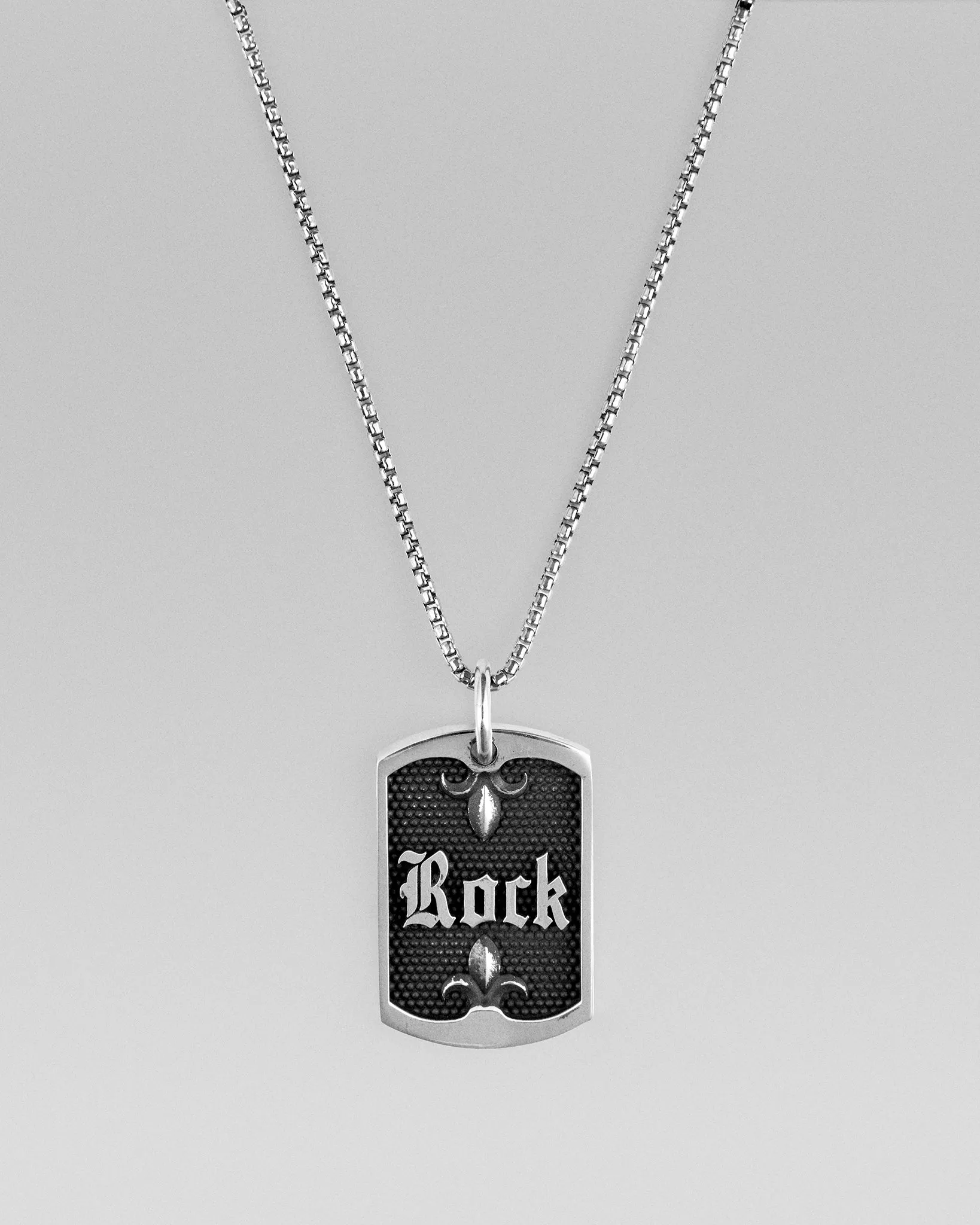 The Rock Dog Tag Necklace sold by Rock Revival