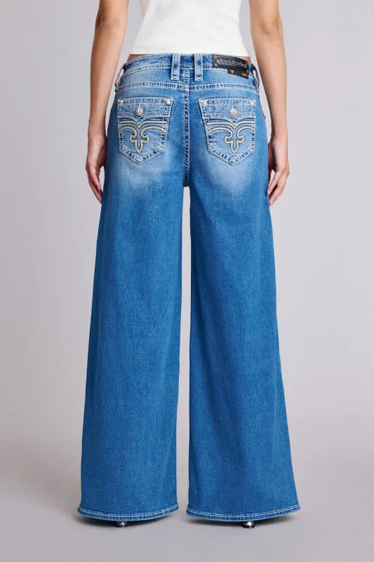 Alivia Oversized Wide-Leg Jeans sold by Rock Revival
