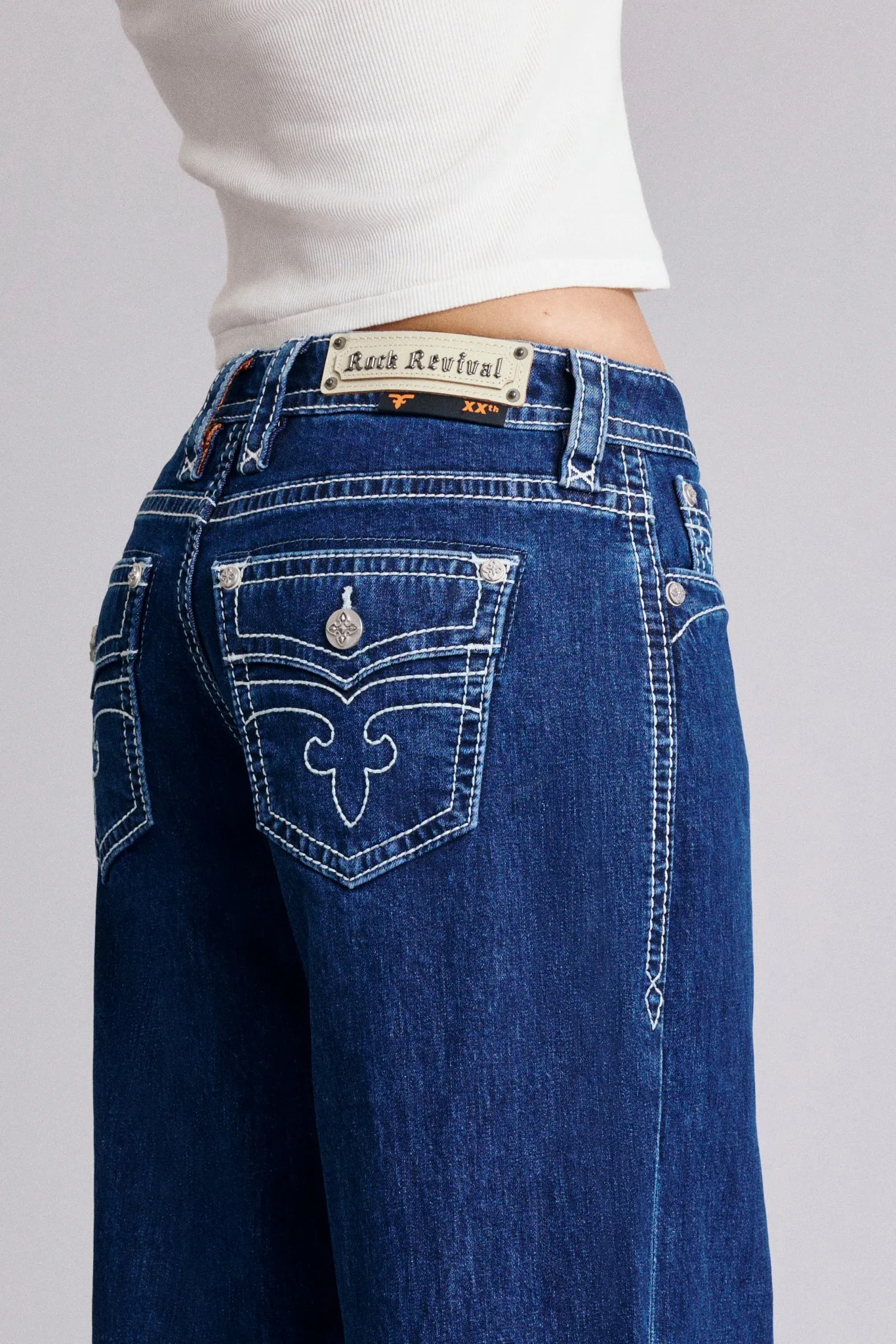 Lana Low-Rise Wide-Leg Jeans sold by Rock Revival product image thumbnail 4