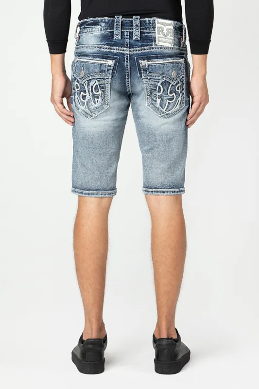 Diego Denim Shorts sold by Rock Revival