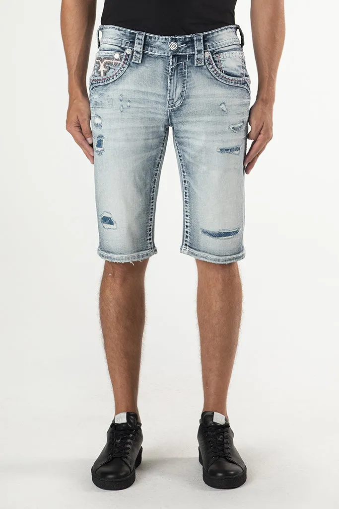 Bradley Denim Shorts sold by Rock Revival product image thumbnail 3