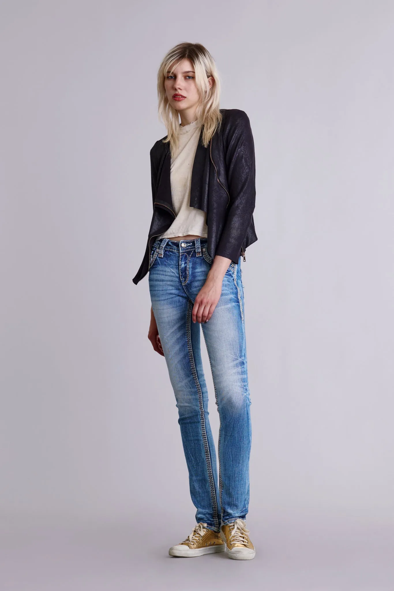 Hibiscus Straight Jeans sold by Rock Revival product image thumbnail 3
