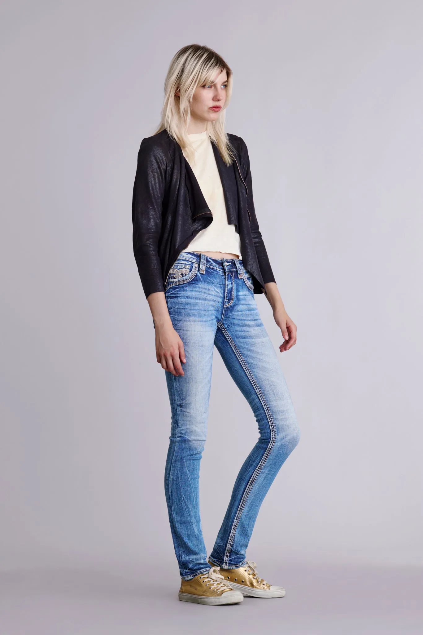 Hibiscus Straight Jeans sold by Rock Revival product image thumbnail 2