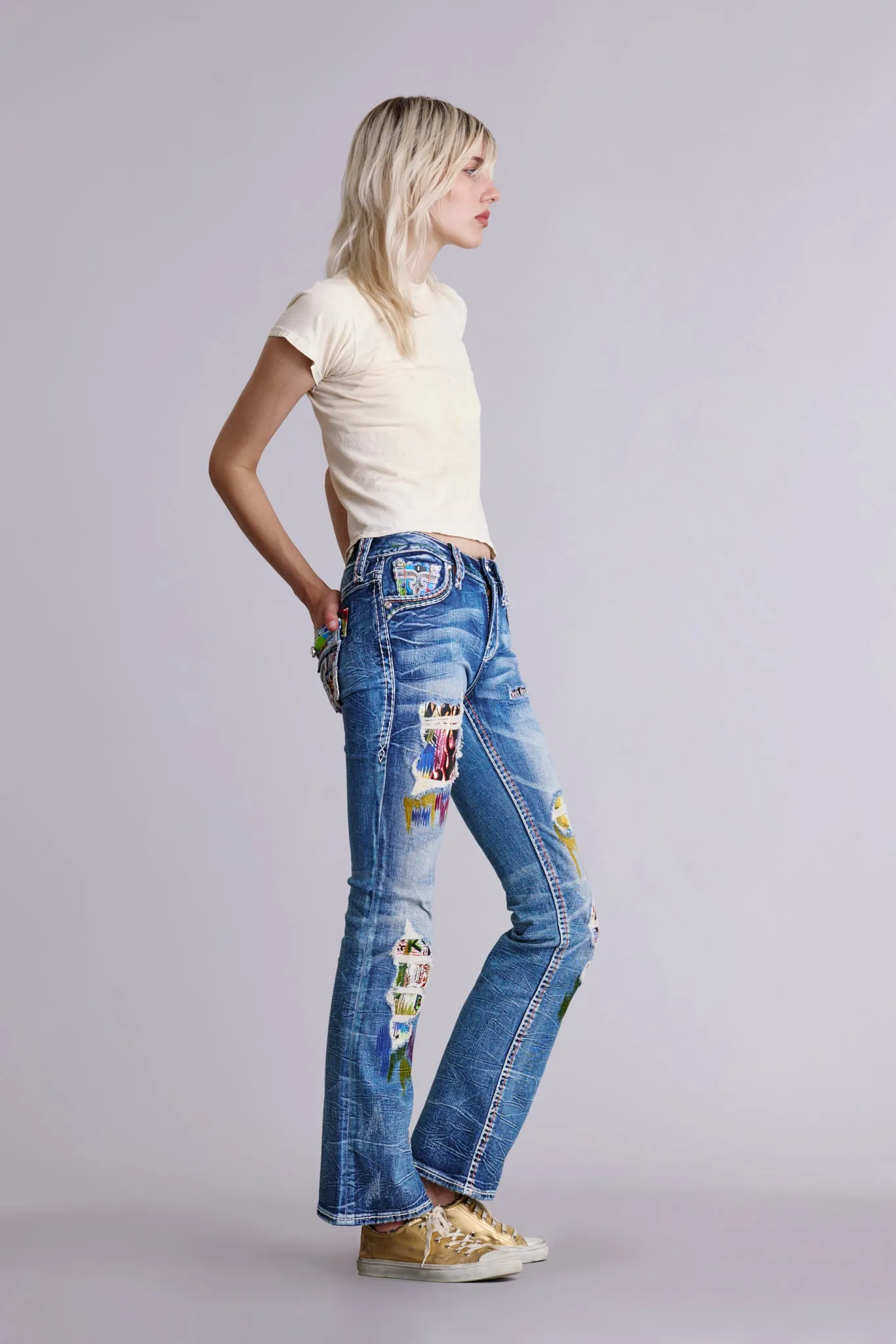 Harlow Bootcut Jeans sold by Rock Revival product image thumbnail 3