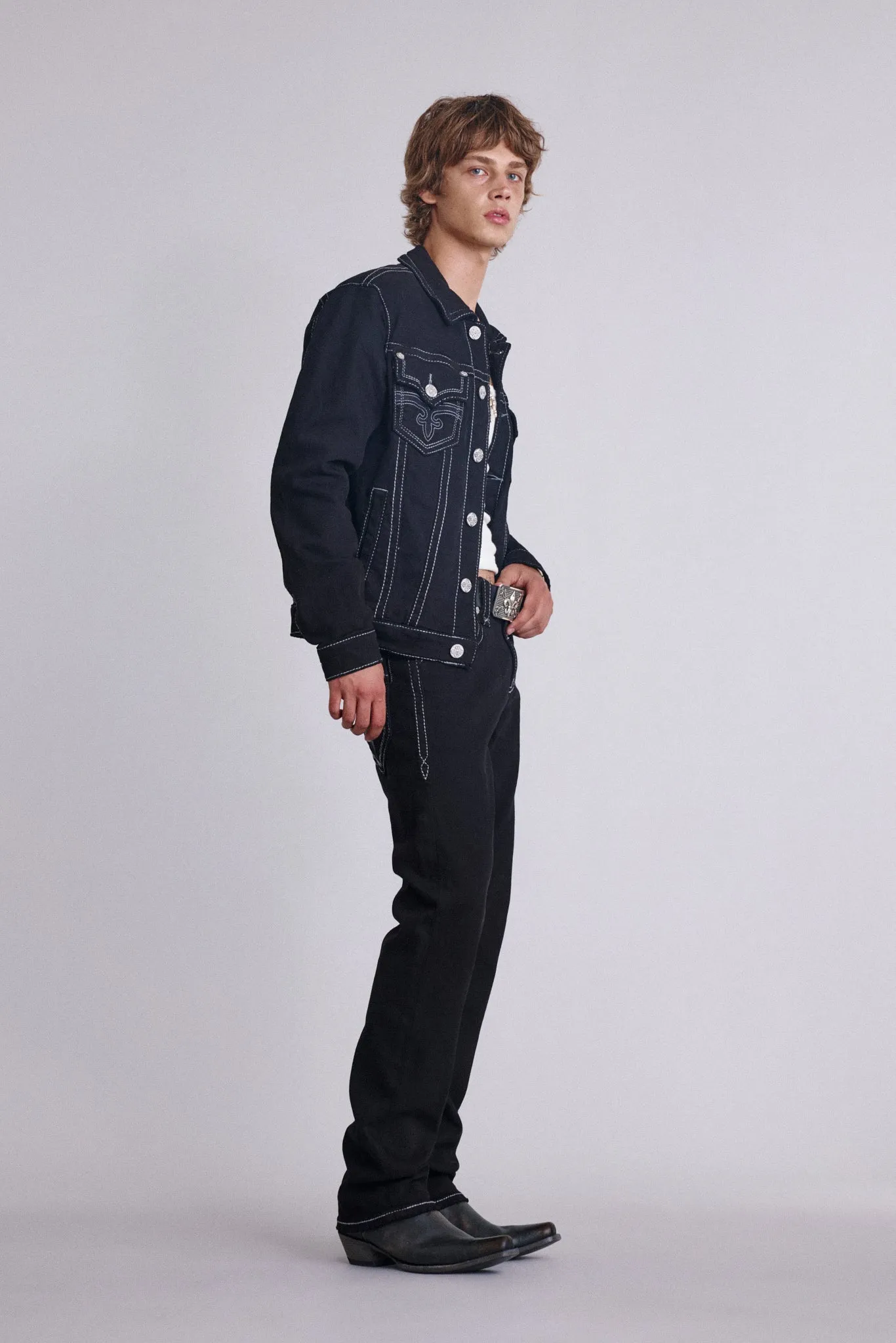 Jegor Denim Jacket sold by Rock Revival product image thumbnail 3