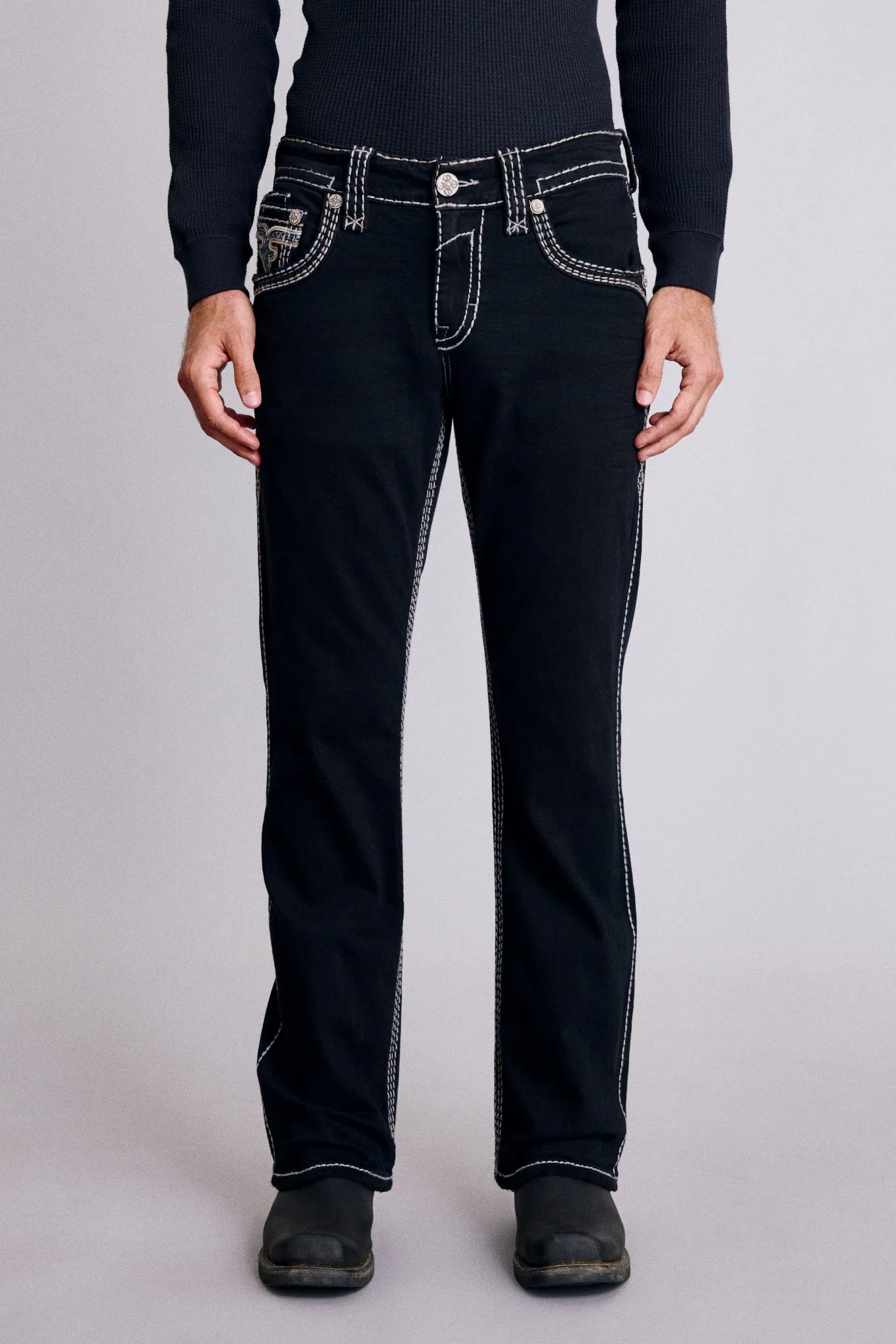 Zaid Bootcut Jeans sold by Rock Revival product image thumbnail 2