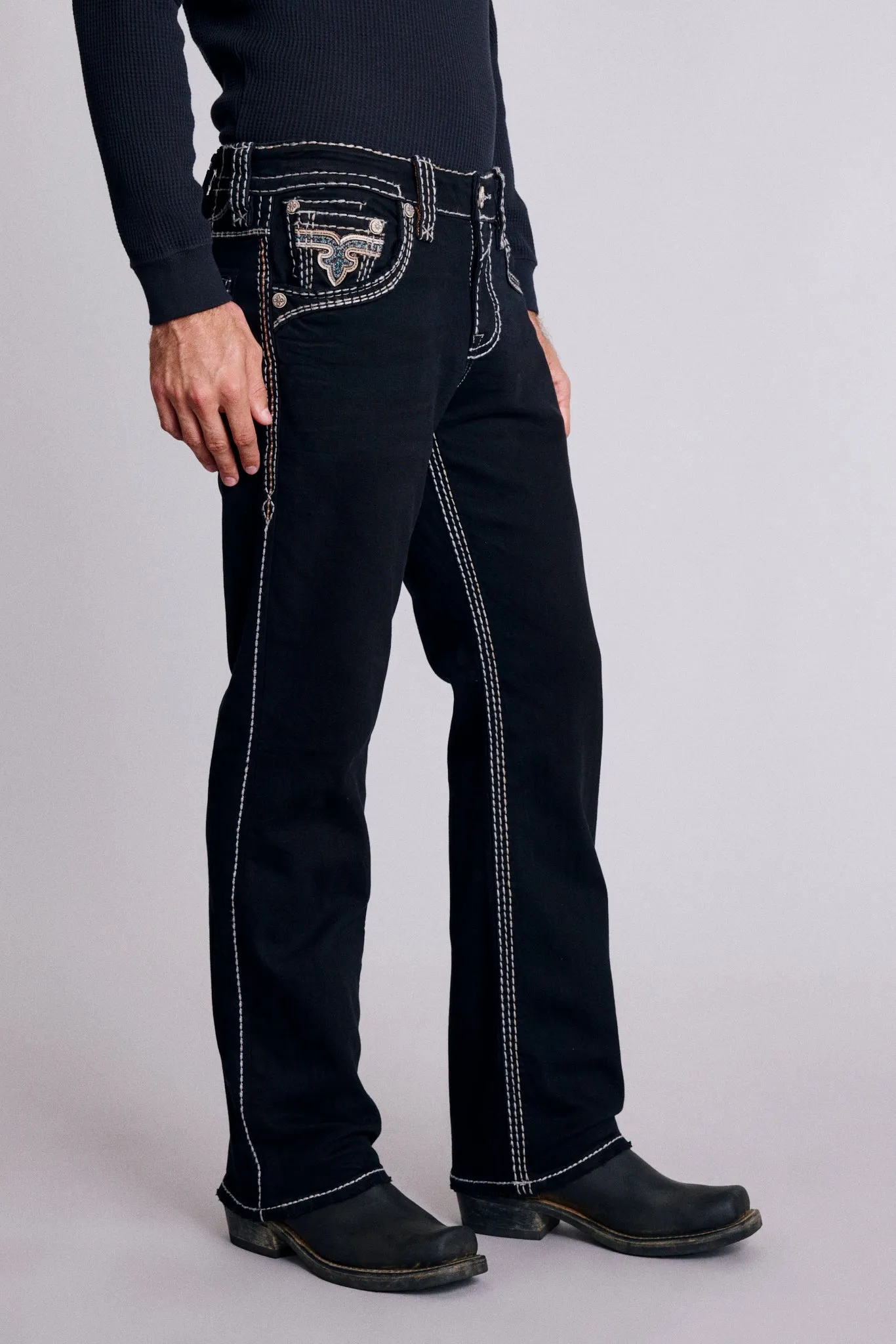 Zaid Bootcut Jeans sold by Rock Revival product image thumbnail 3