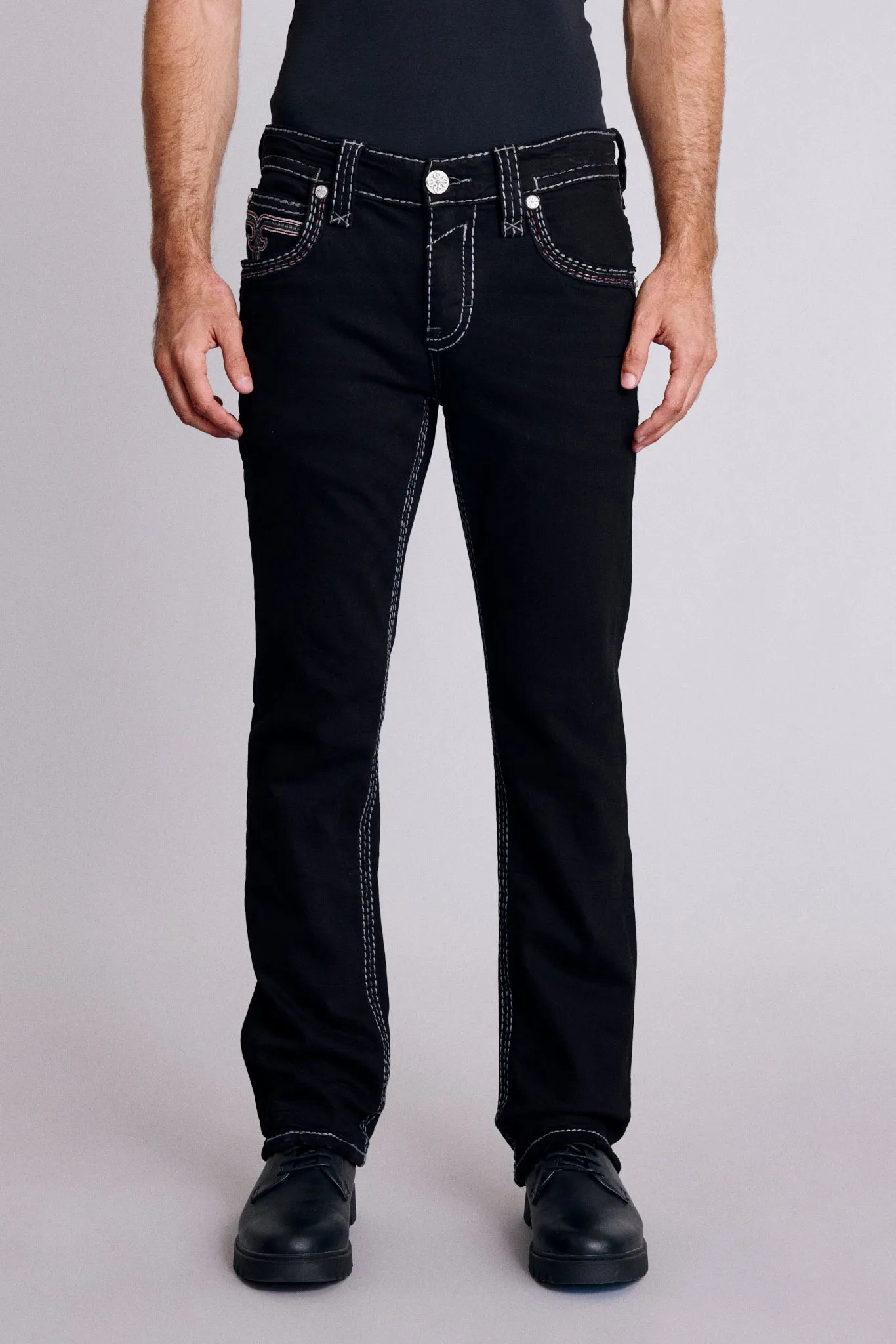 Tyrone Straight Jeans sold by Rock Revival product image thumbnail 3