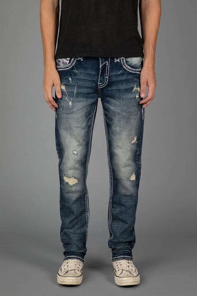 Meyrick Alt Straight Jeans sold by Rock Revival product image thumbnail 3