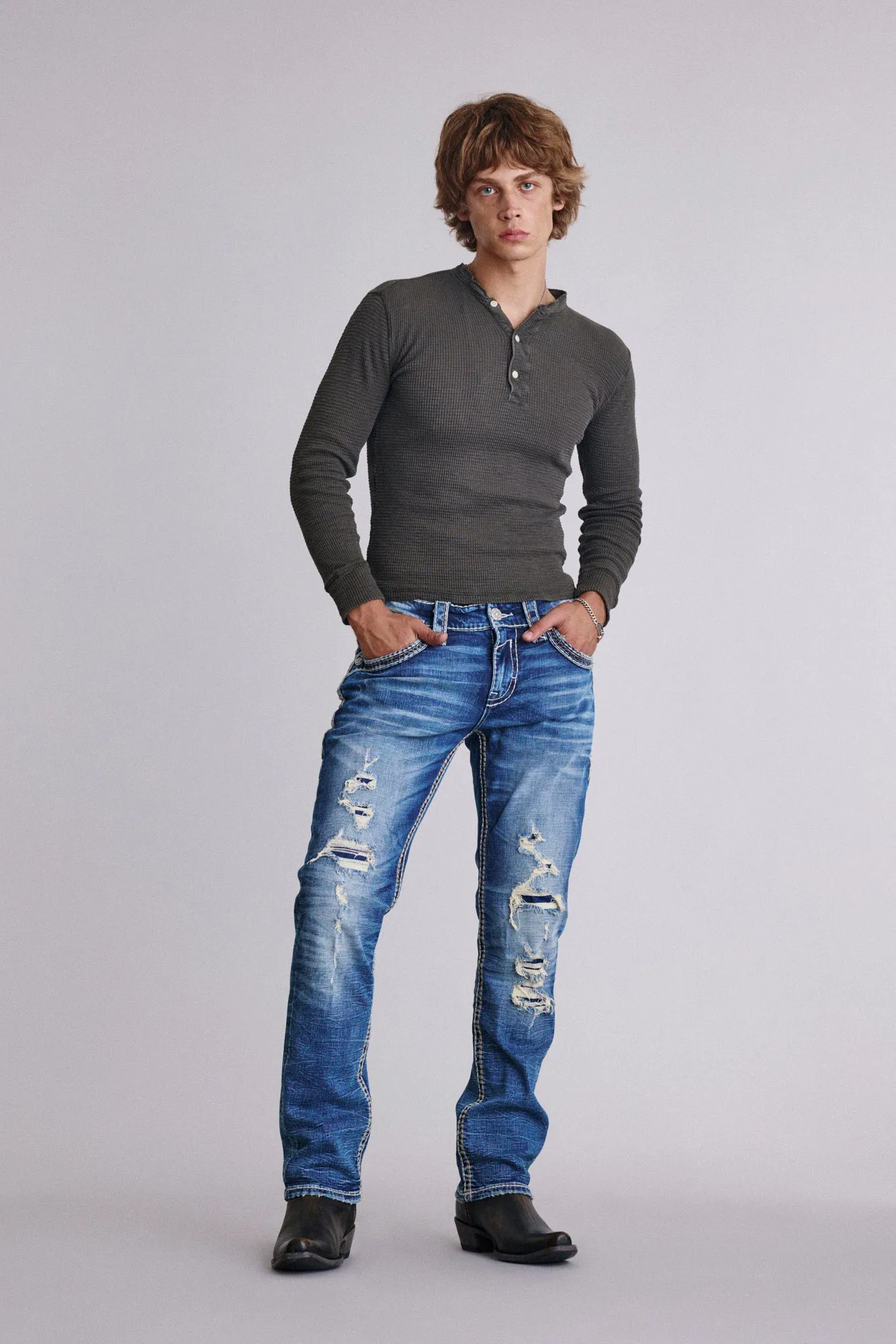 Jameson Straight Jeans sold by Rock Revival product image thumbnail 4