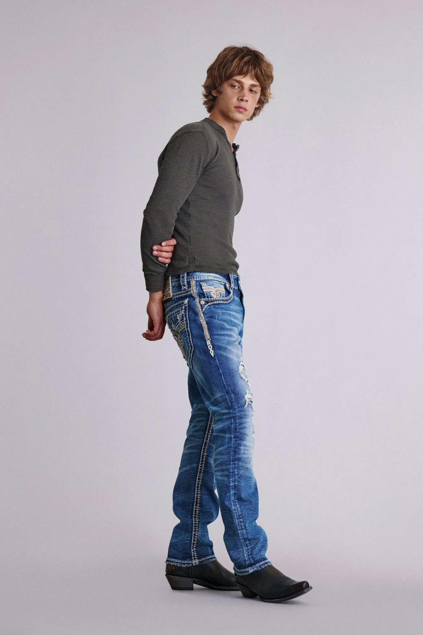 Jameson Straight Jeans sold by Rock Revival product image thumbnail 2
