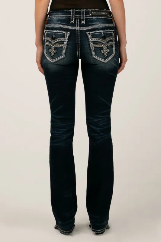 Dubarry Bootcut Jeans in Dark Blue made by Rock Revival