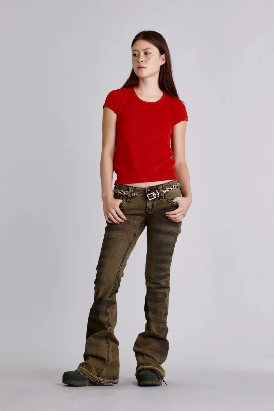 Alivia Low-Rise Flare Leg Jeans sold by Rock Revival