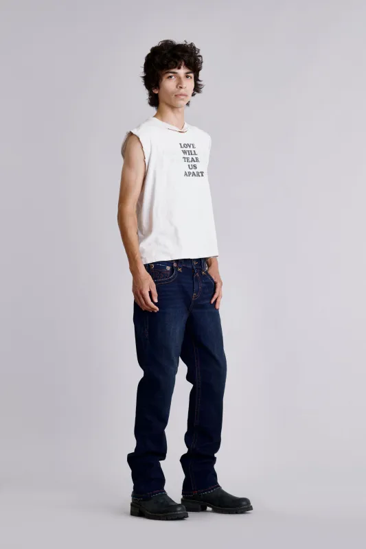 Clark Relaxed Straight in Dark/Orange made by Rock Revival