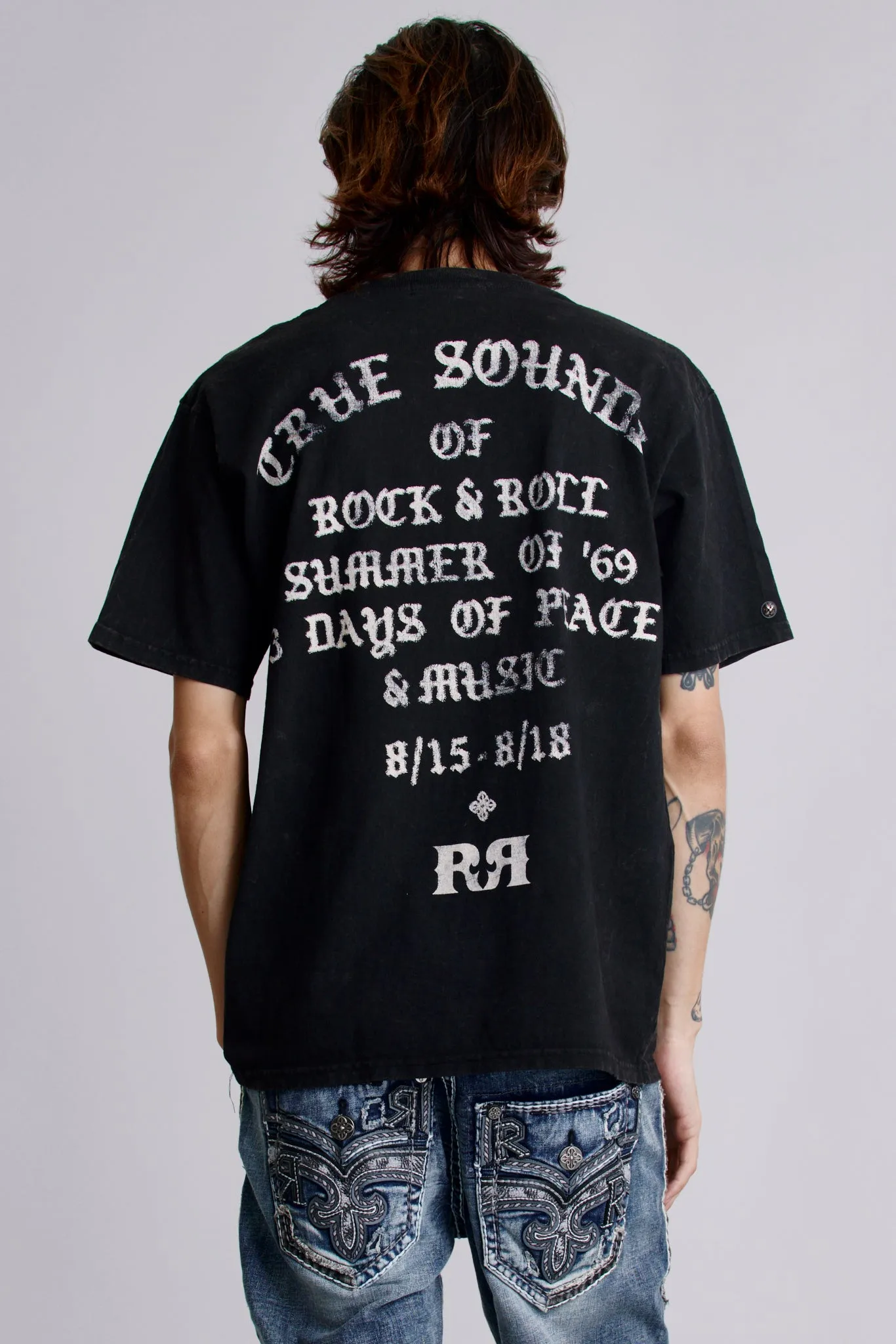 Summer of ’69 Tee in Black sold by Rock Revival product image thumbnail 4