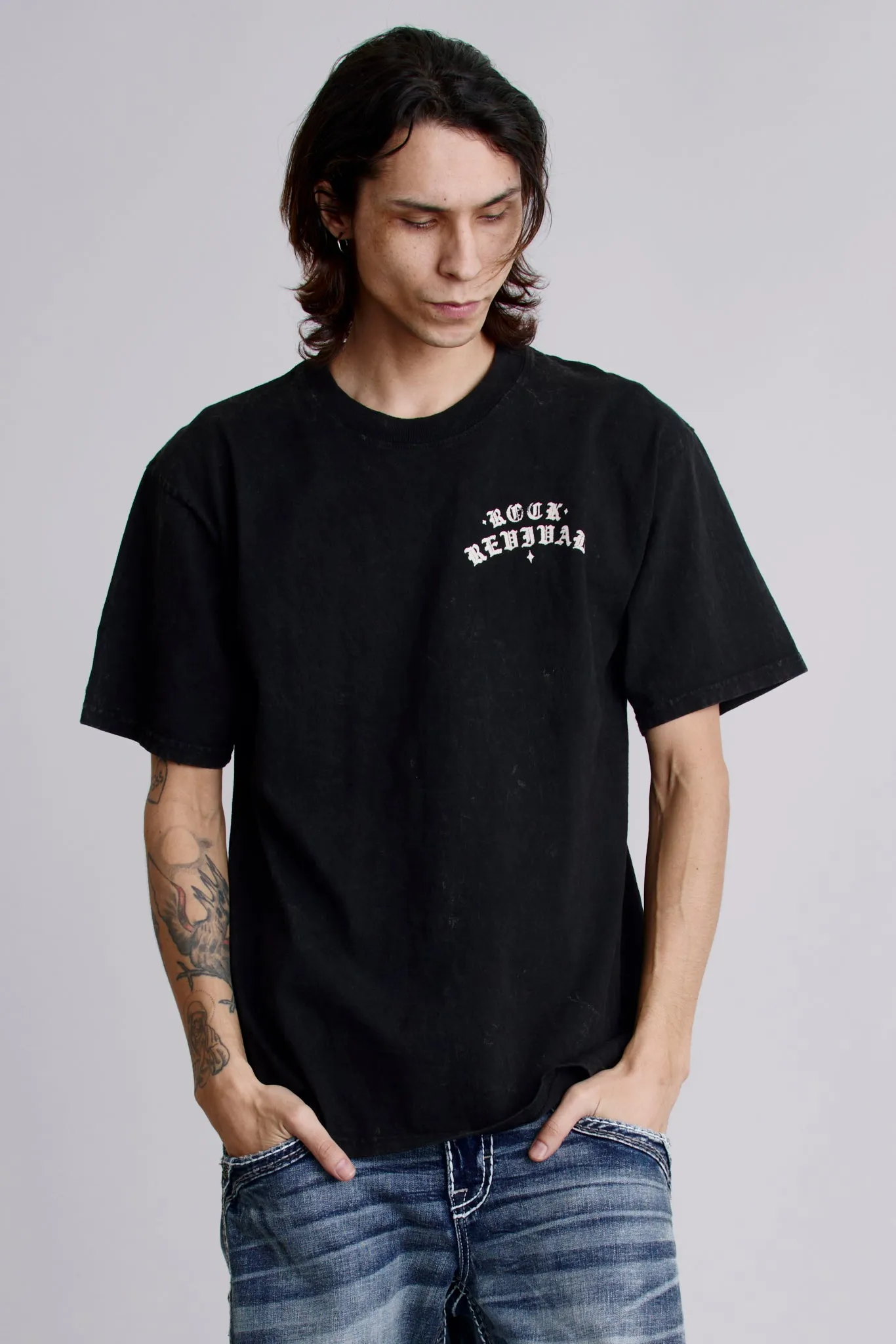 Summer of ’69 Tee in Black sold by Rock Revival product image thumbnail 3