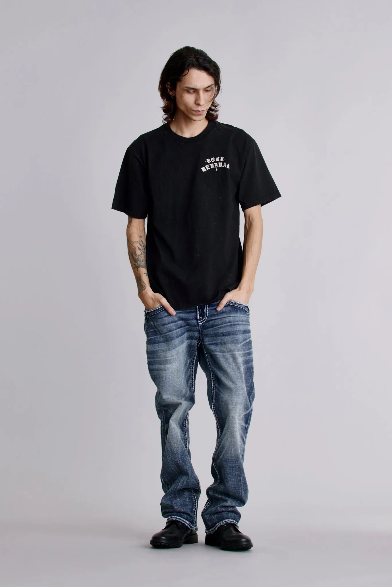 Summer of ’69 Tee in Black sold by Rock Revival