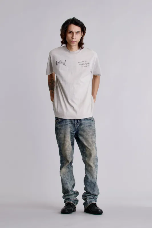 LA Cross Tee in Dust sold by Rock Revival