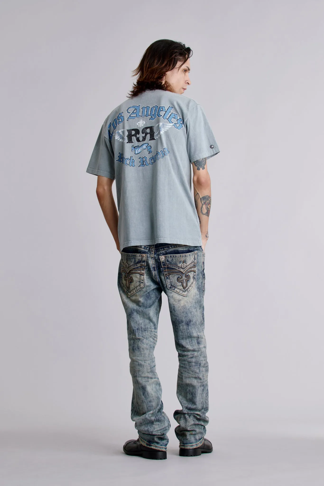 Glory Tee in Sky Grey sold by Rock Revival product image thumbnail 2