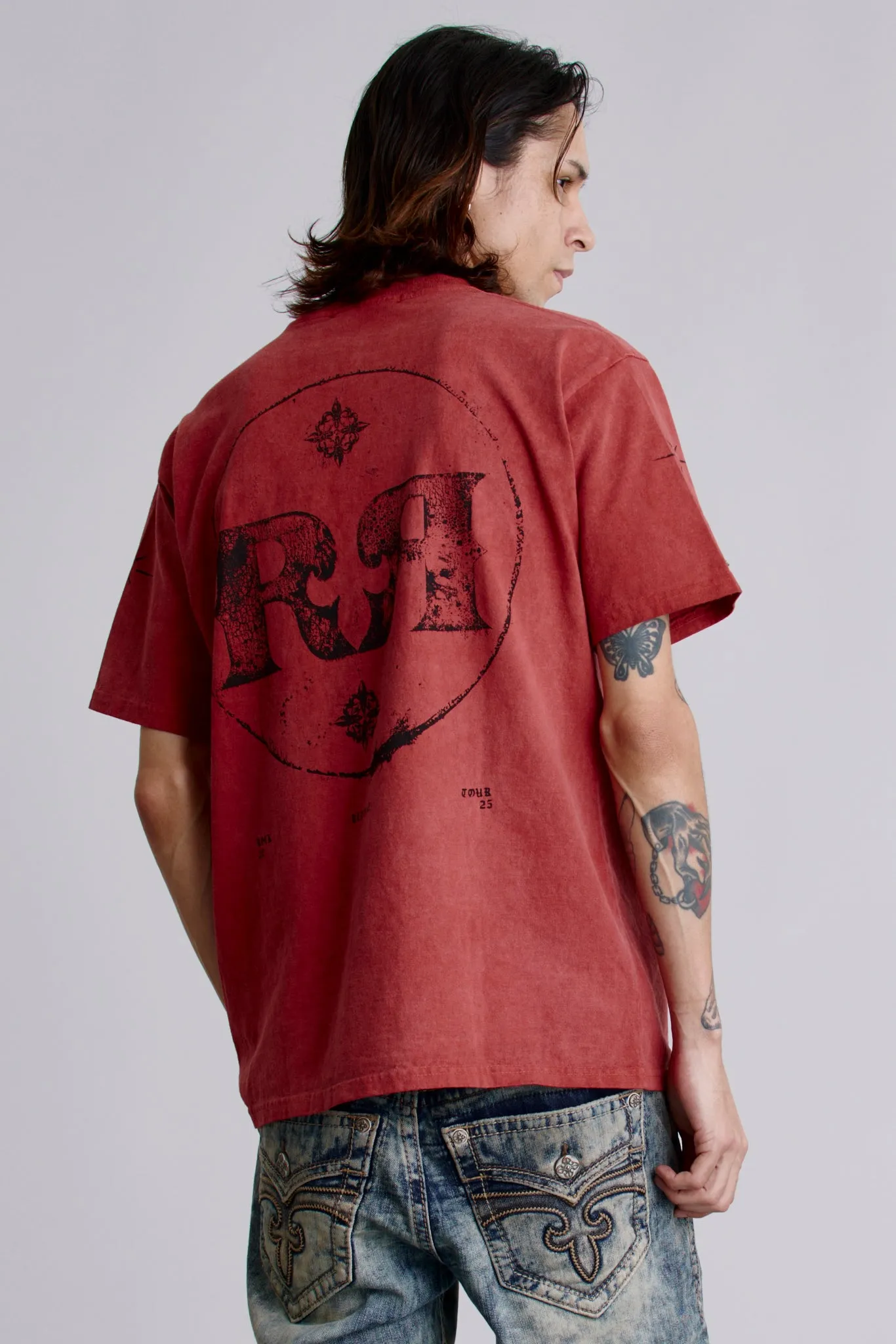 Rock Tee in Crimson sold by Rock Revival product image thumbnail 3