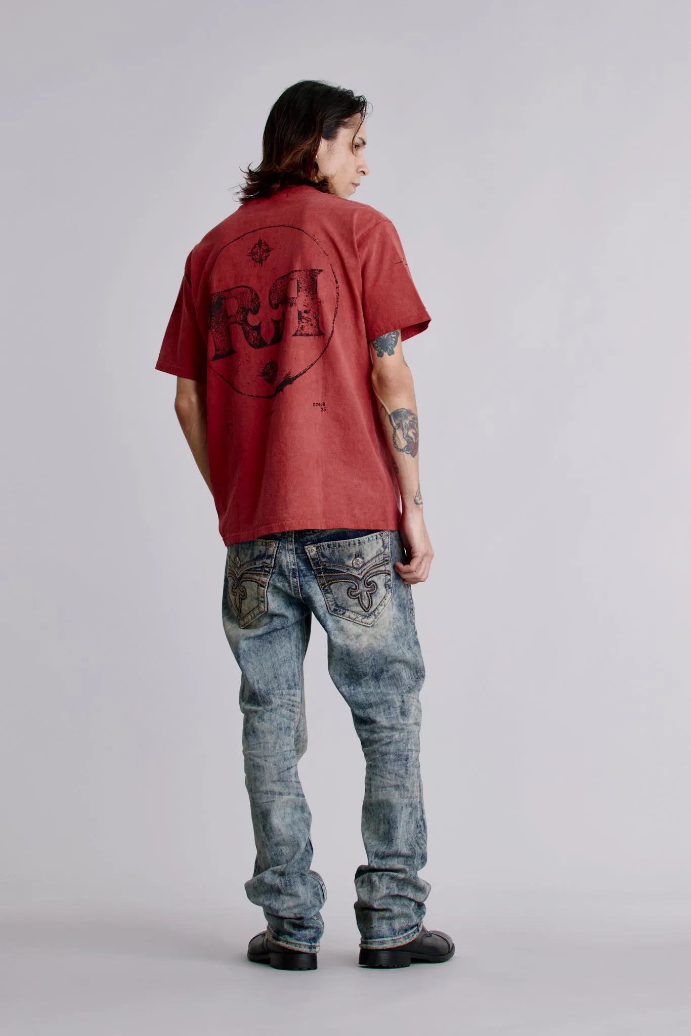 Rock Tee in Crimson sold by Rock Revival product image thumbnail 2