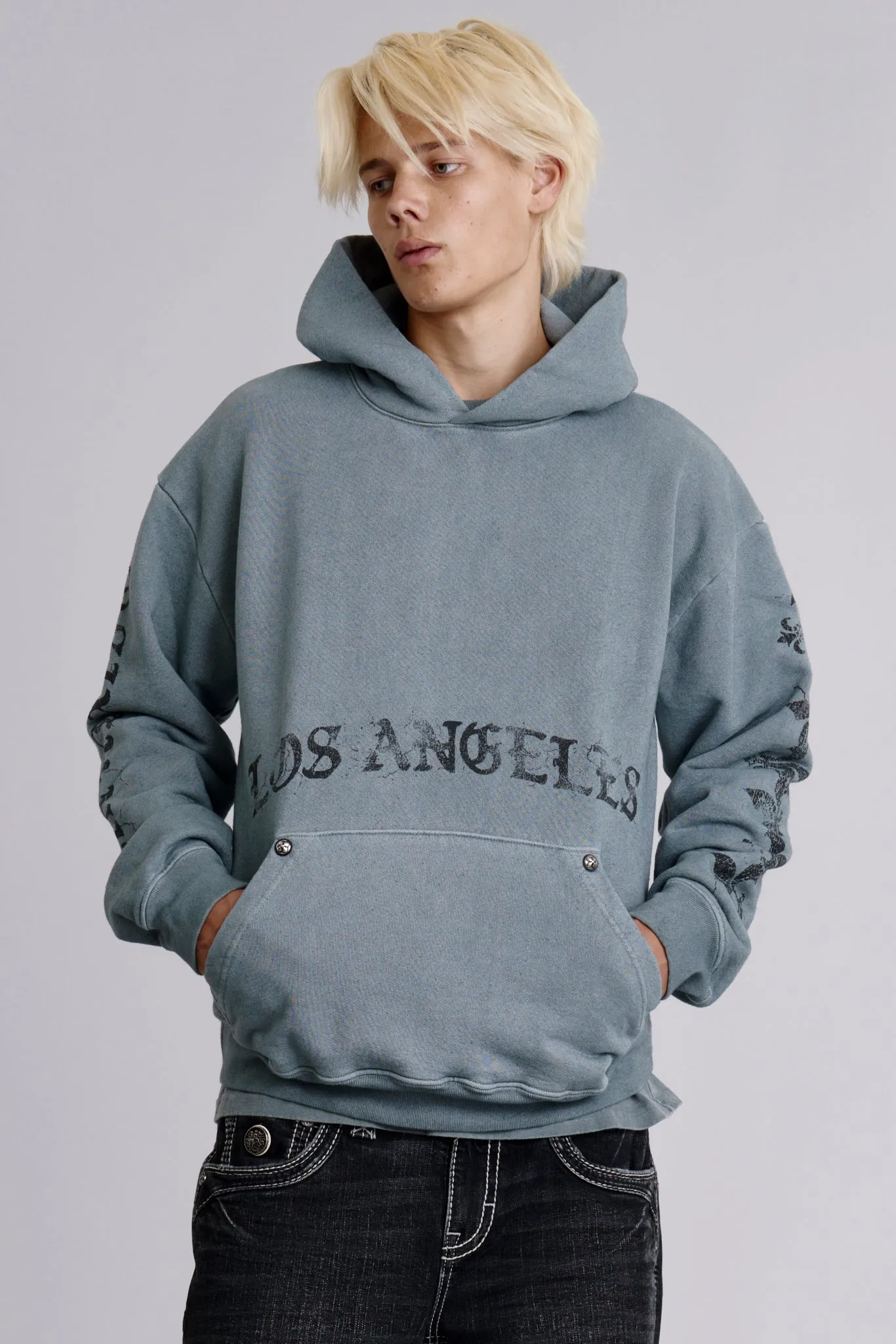 Angel Tour Hoodie in LA Gray sold by Rock Revival