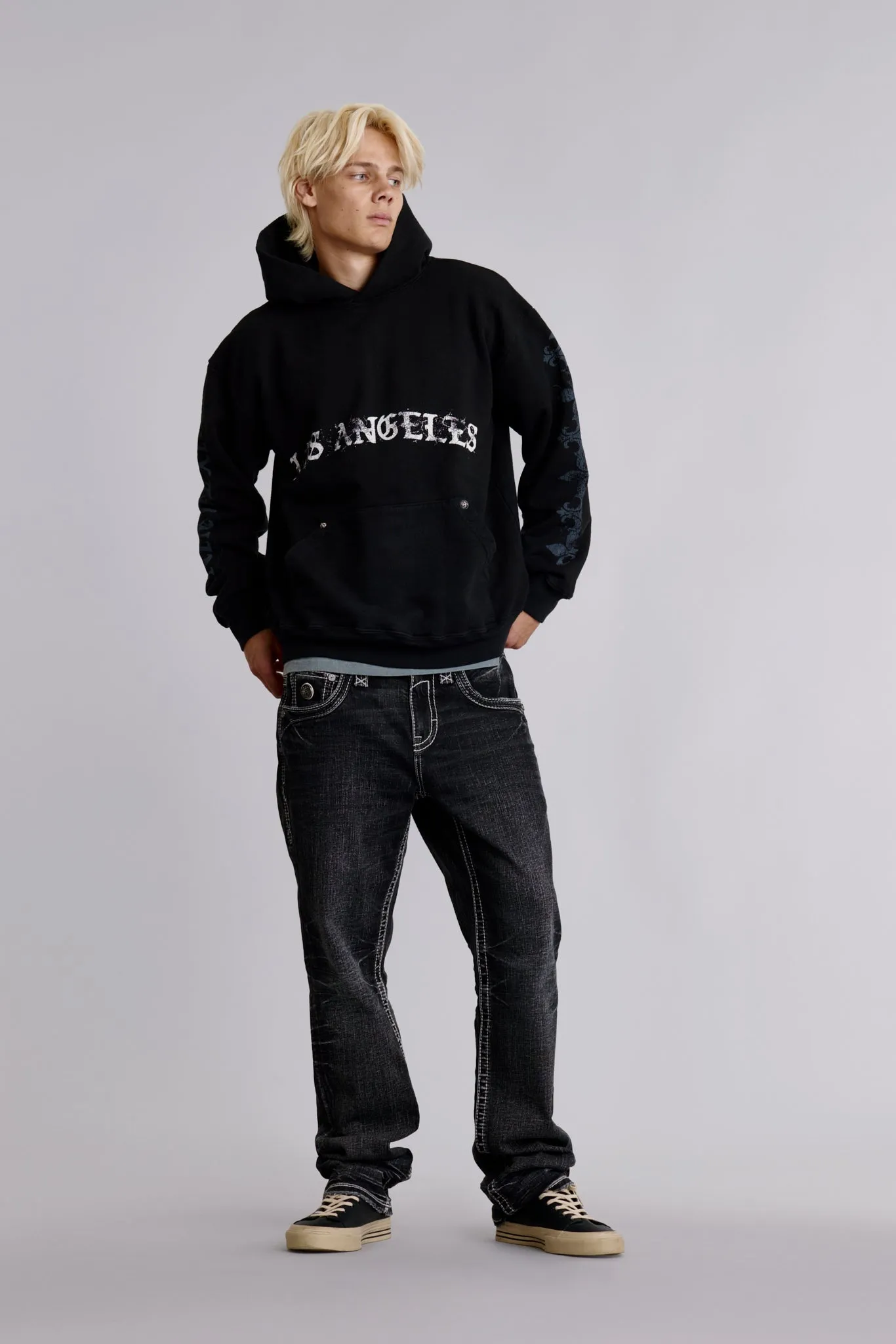 Angel Tour Hoodie in Black sold by Rock Revival product image thumbnail 4