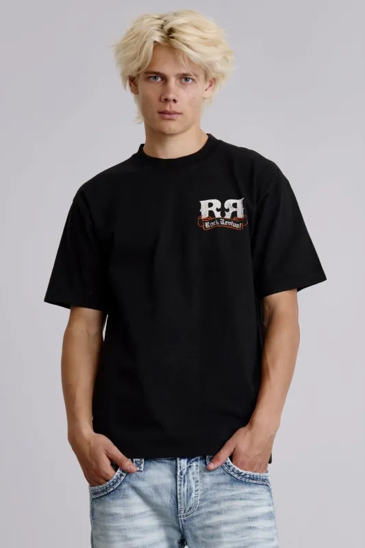 Glory Tee in Black sold by Rock Revival