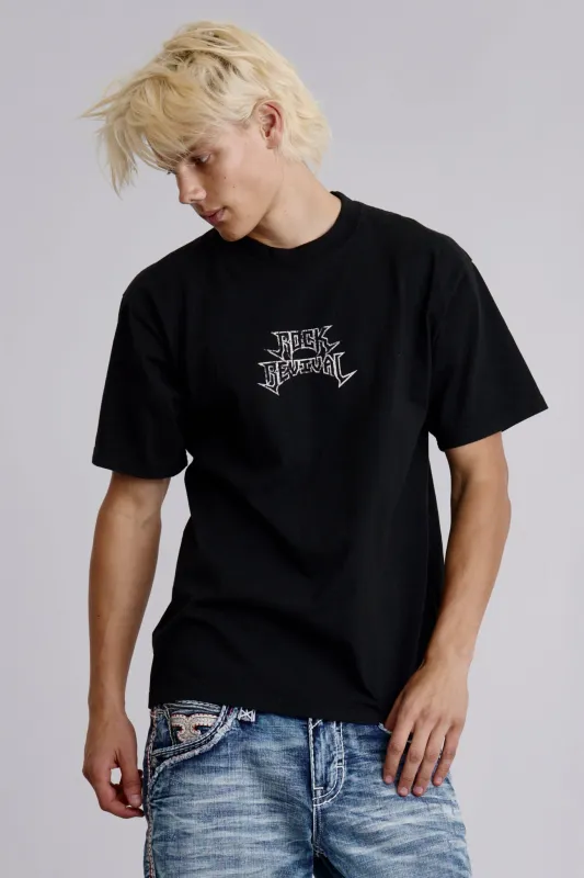 Manifest Tee in Black sold by Rock Revival