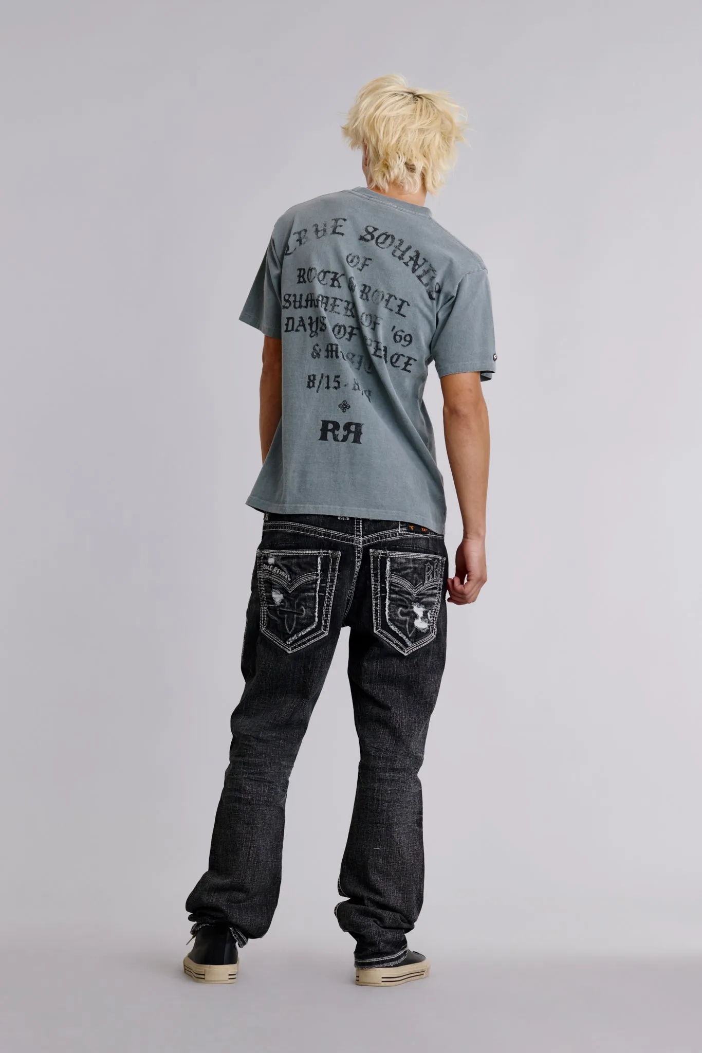 Summer of '69 Tee in LA Gray sold by Rock Revival product image thumbnail 4