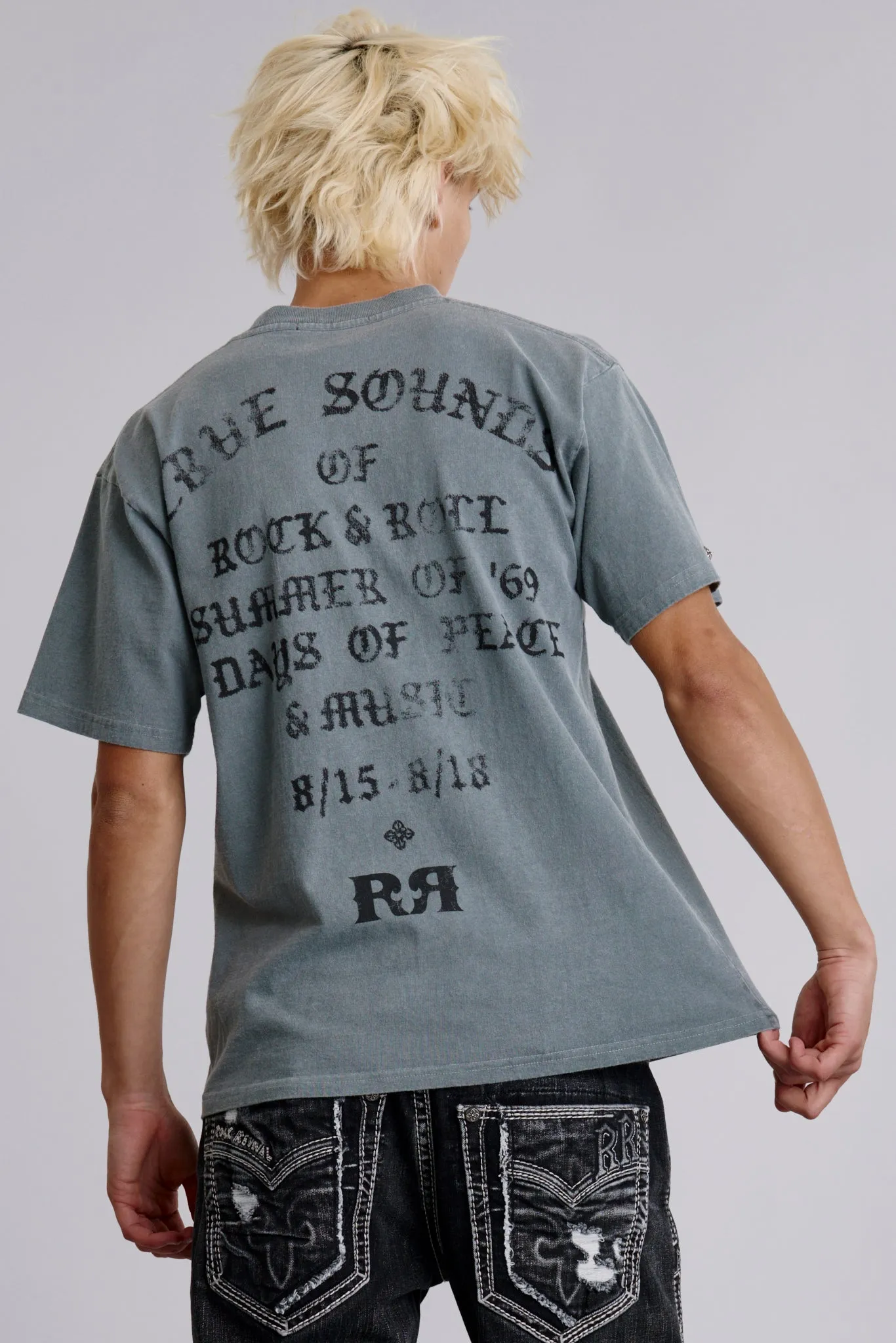 Summer of '69 Tee in LA Gray sold by Rock Revival