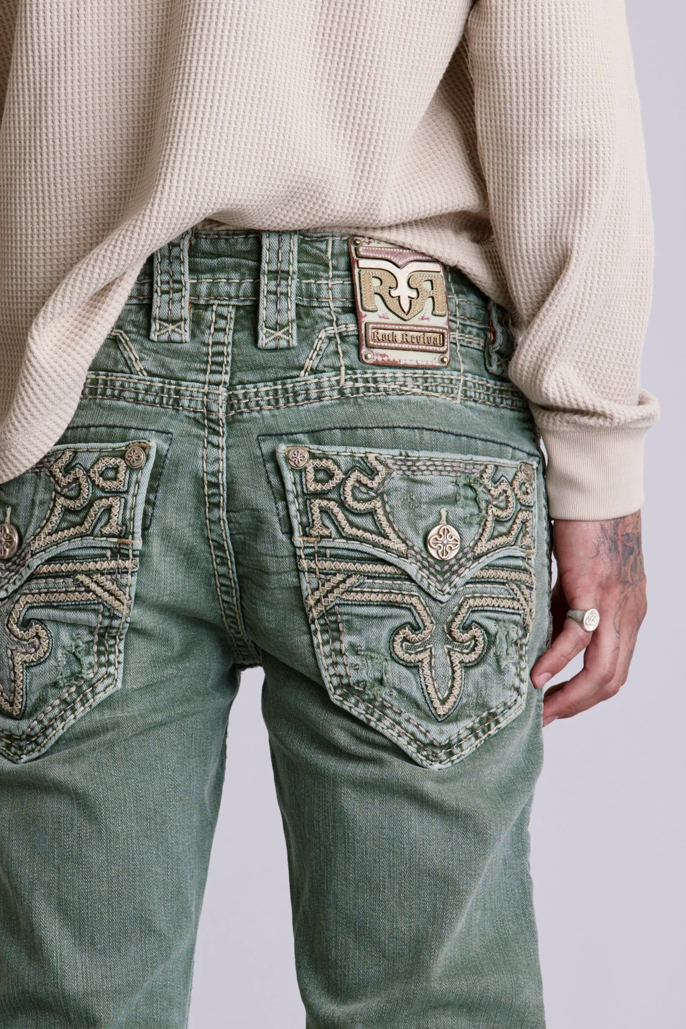 Kinsly Alt Straight Jeans sold by Rock Revival product image thumbnail 3