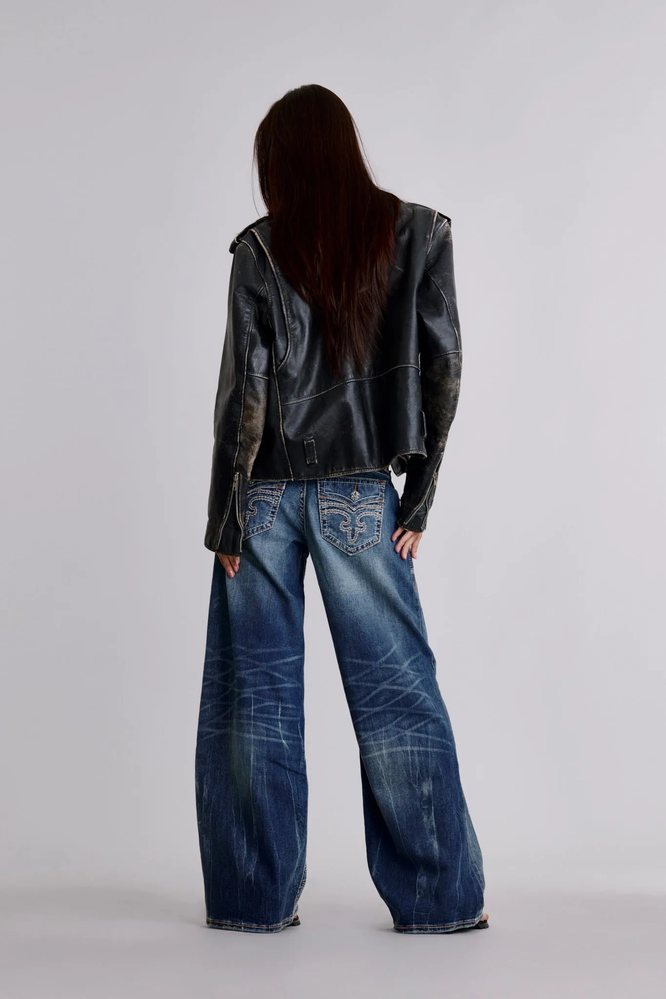 Titania Low-Rise Wide-Leg Jeans sold by Rock Revival product image thumbnail 3