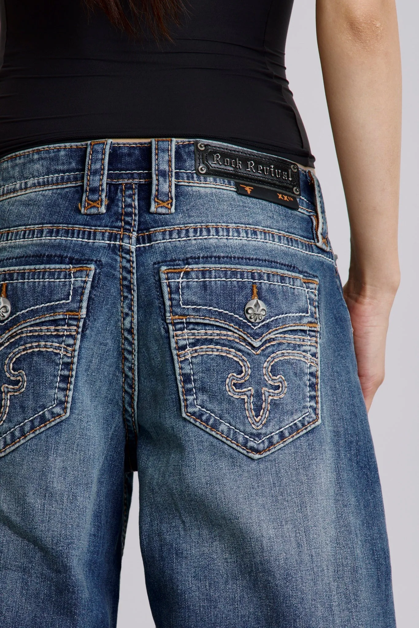 Titania Low-Rise Wide-Leg Jeans sold by Rock Revival product image thumbnail 4