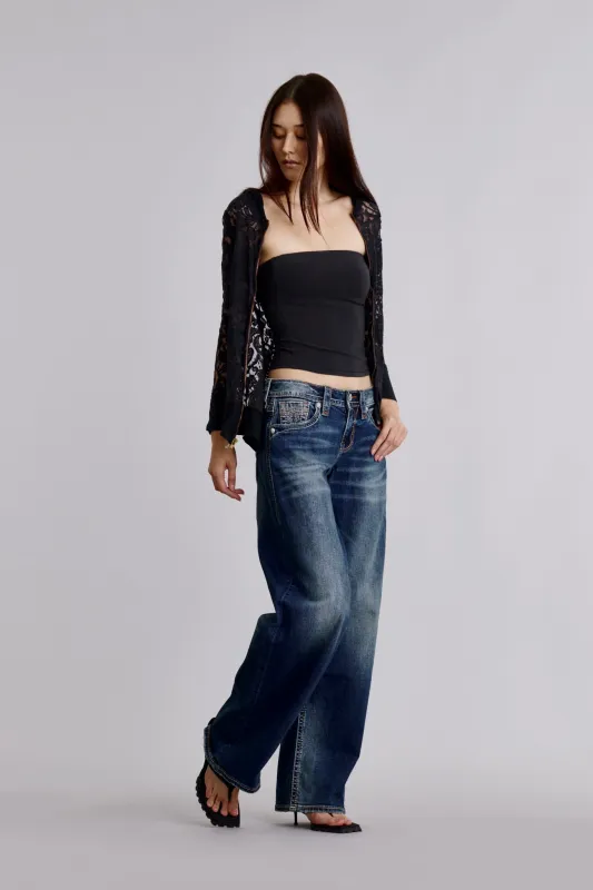 Titania Low-Rise Wide-Leg Jeans sold by Rock Revival