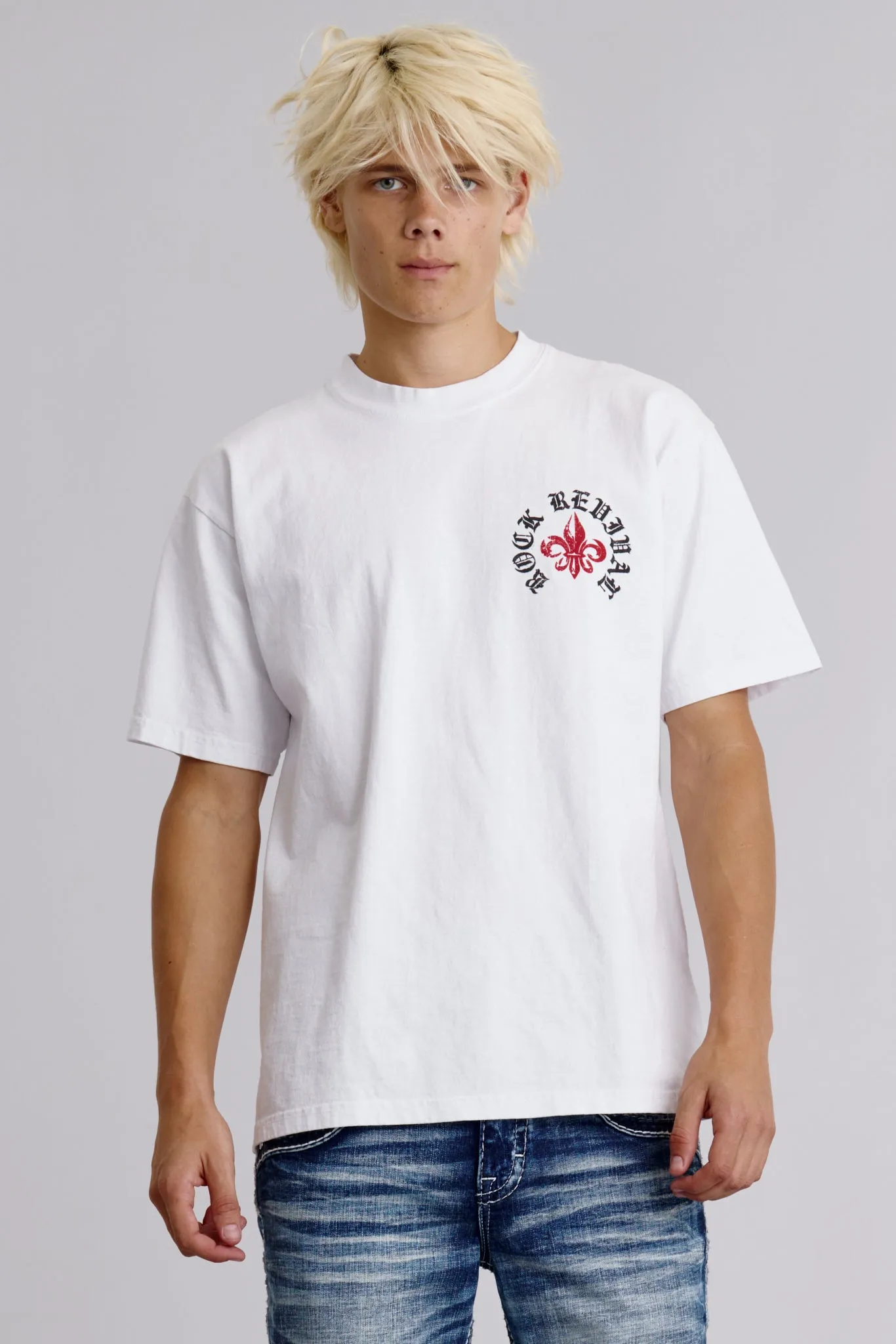 Eternal Tee in White sold by Rock Revival product image thumbnail 2