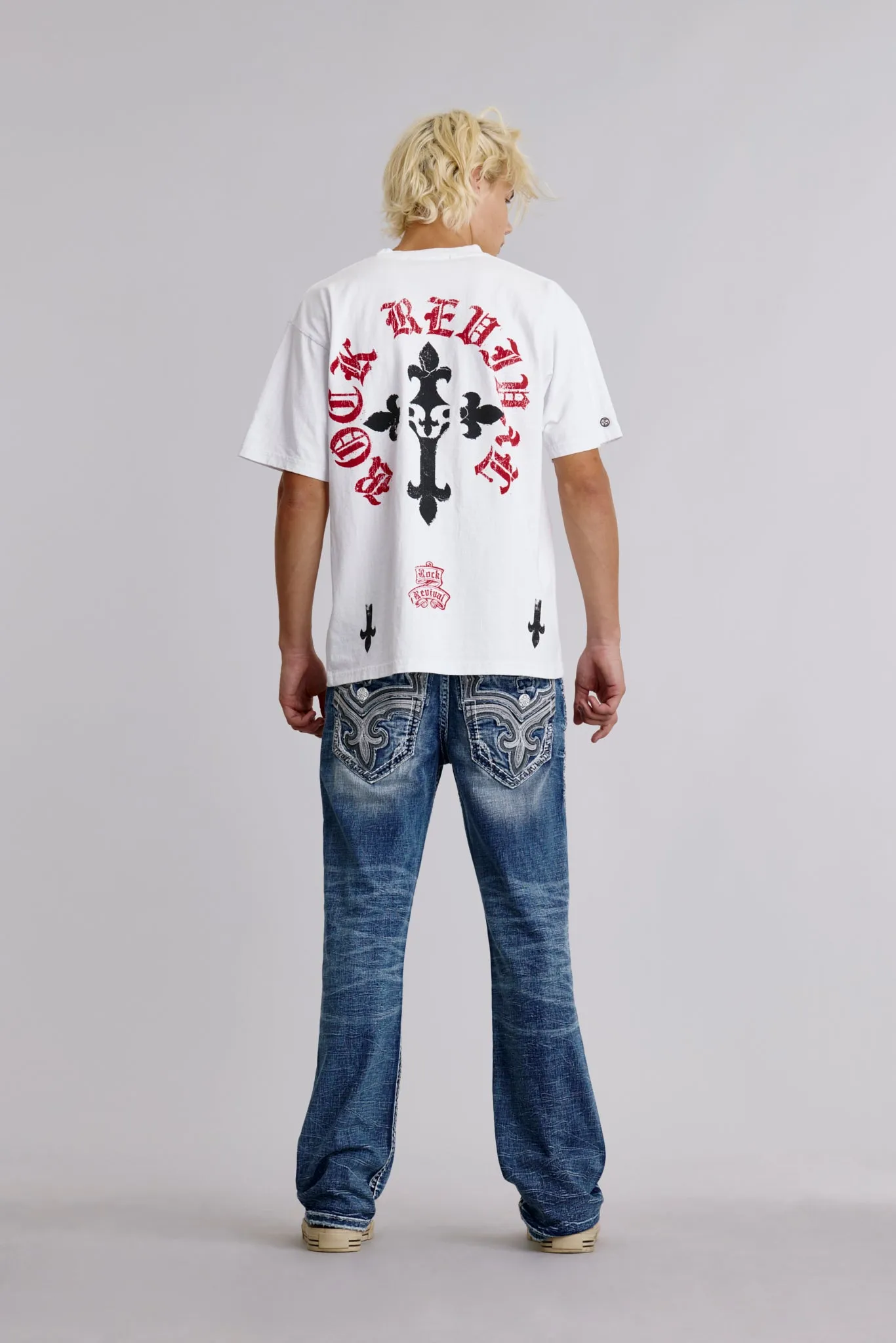 Eternal Tee in White sold by Rock Revival product image thumbnail 4